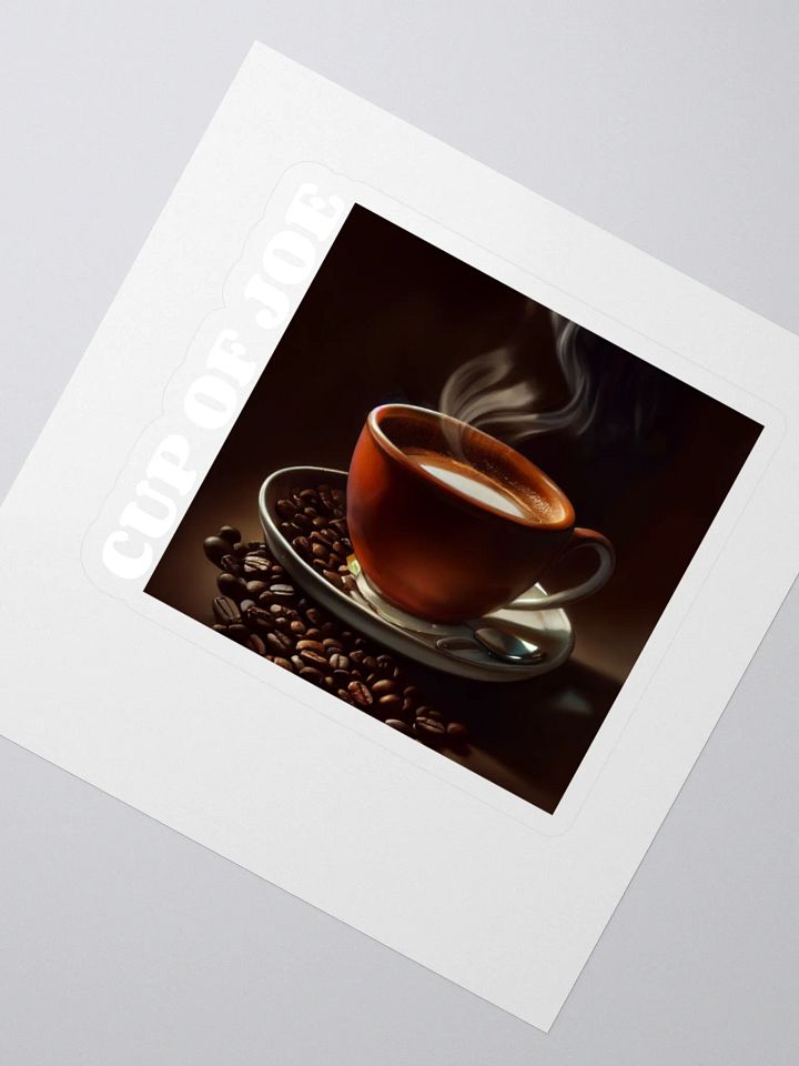 Steaming Cup of Joe Kiss Cut Stickers product image (2)