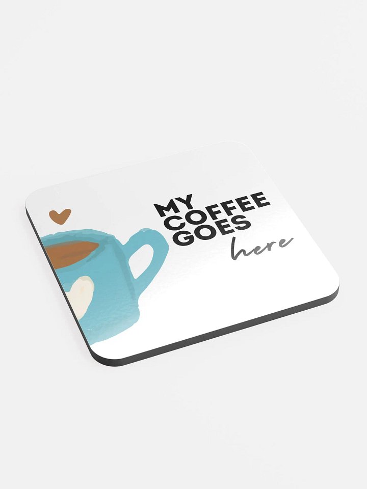 My Coffee Goes Here Cork Coaster Set product image (2)