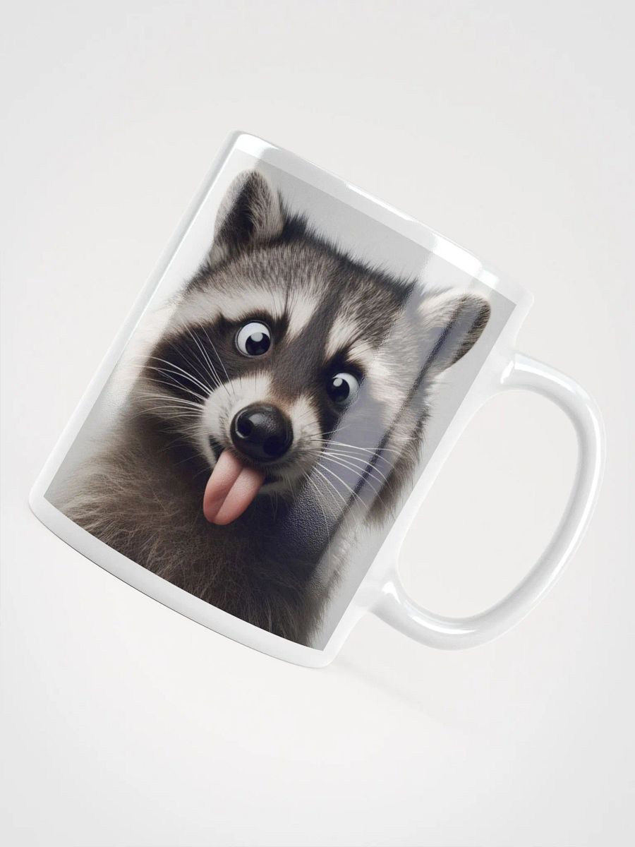 Rude Raccoon #Humorous Mug - White product image (4)