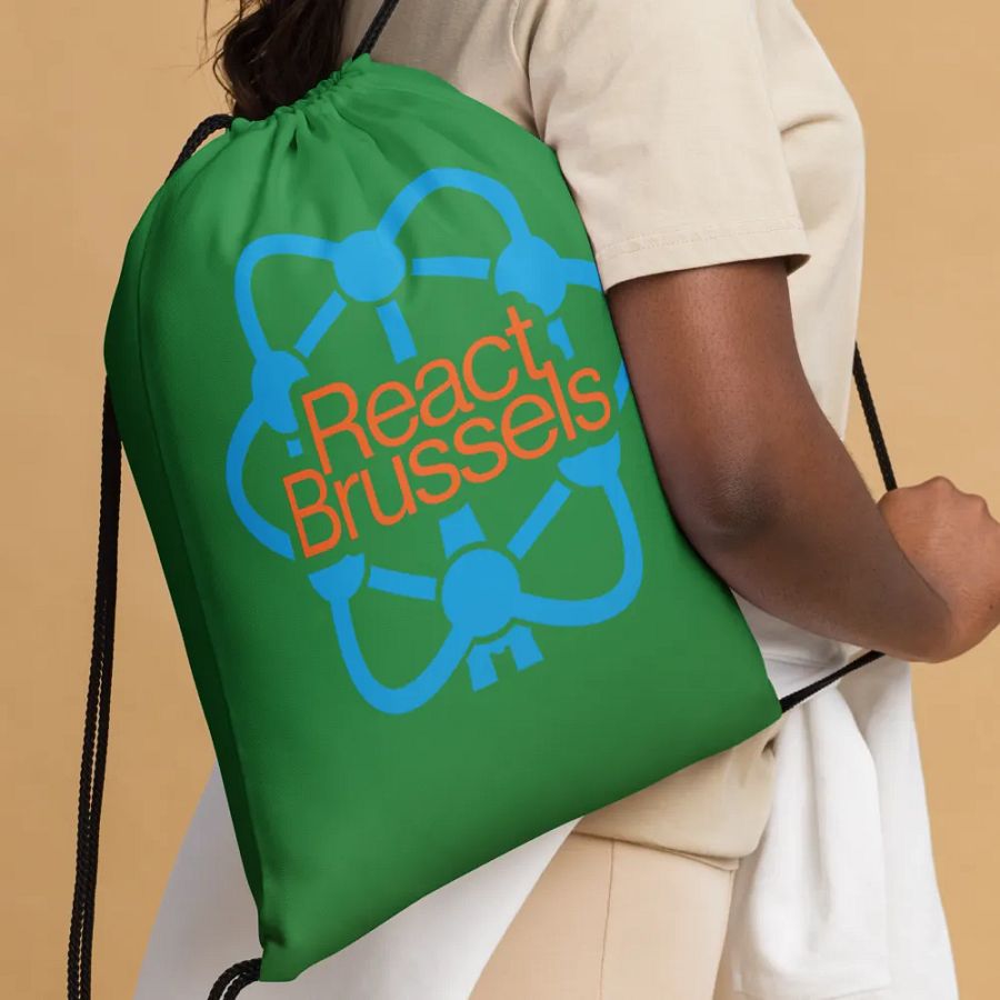 BR All-Over Print Drawstring Bag Green product image (4)
