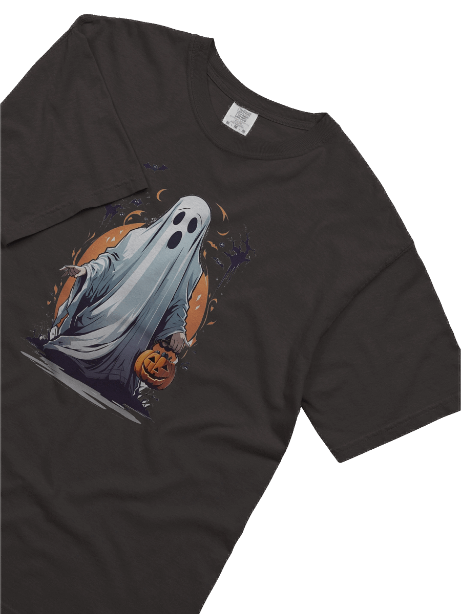Spooky Ghost T-Shirt – Classic Halloween Tee with Pumpkin Trick-or-Treat Design product image (5)
