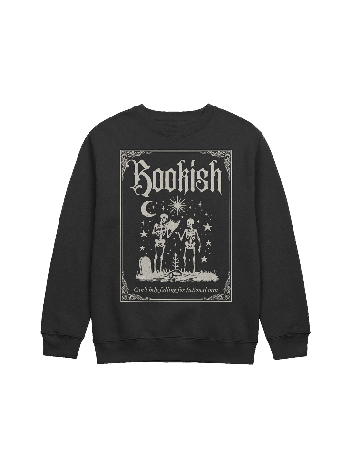 Bookish Halloween sweatshirt black product image (1)