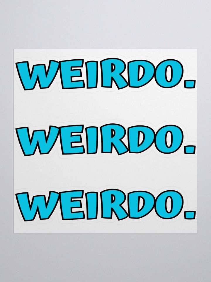 Weirdo. - stickers product image (1)