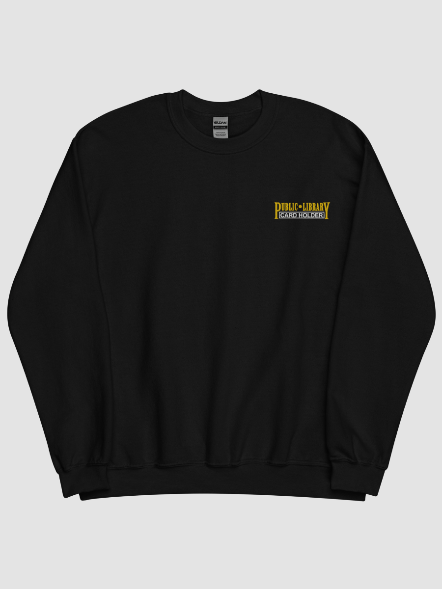 LIBRARY CARD CREWNECK SWEATER (EMBROIDERED) product image (1)