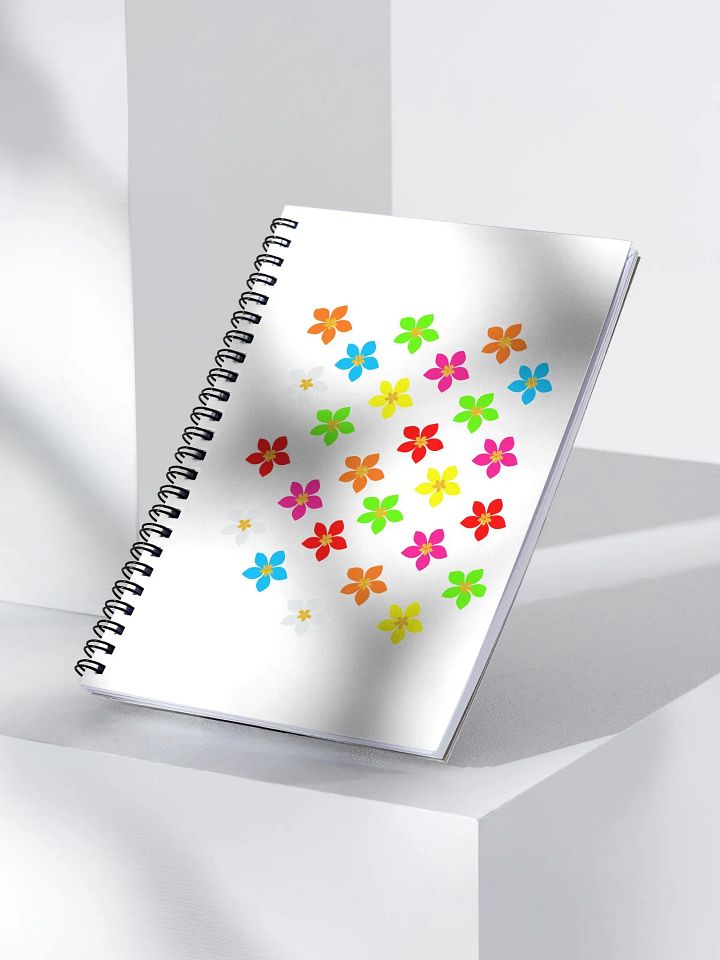 Colorful Flower Petals Spiral Notebook product image (2)