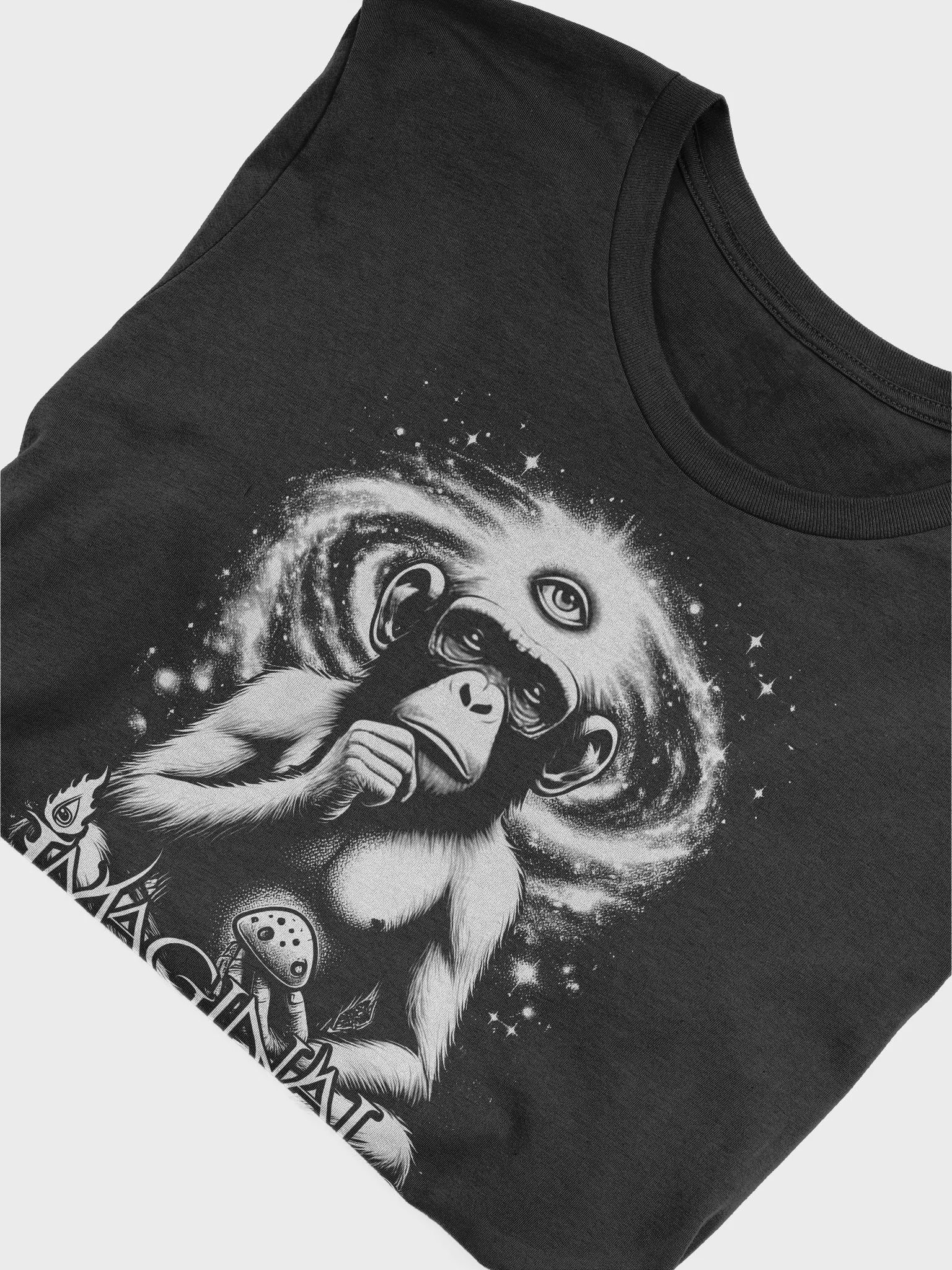 Imaginal Cells Chimp with Mushroom T-Shirt product image (5)