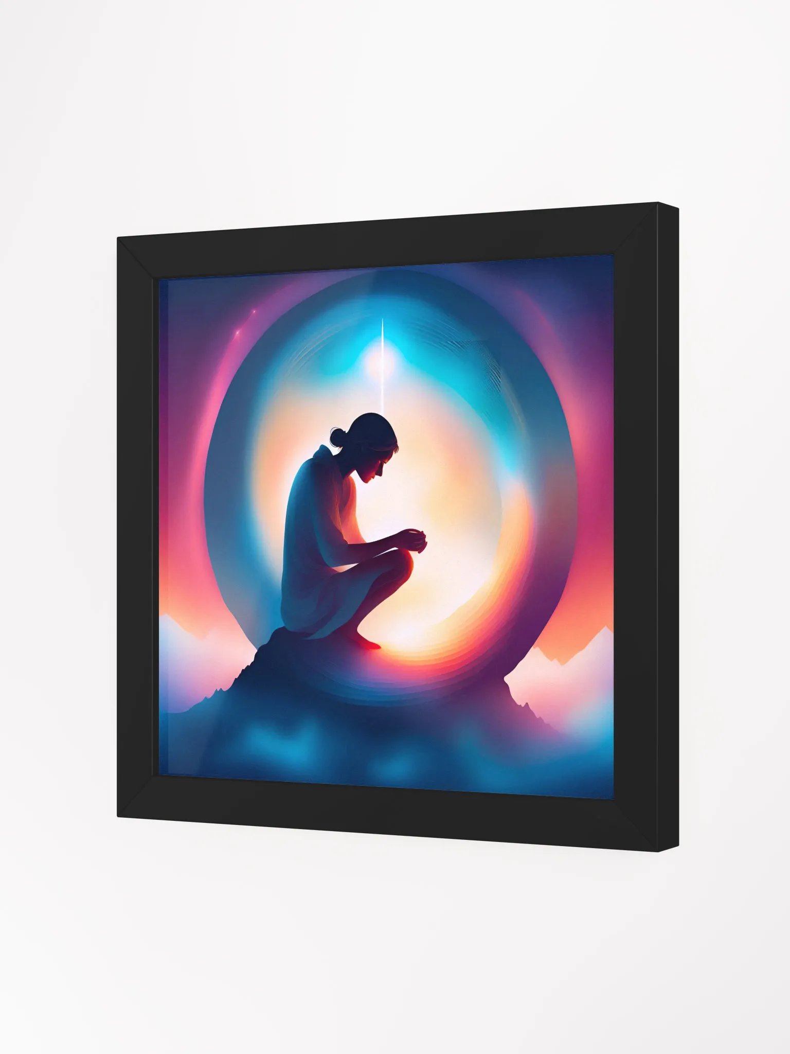 Healing in Radiant Silence - Framed High-Quality Matte Poster product image (2)