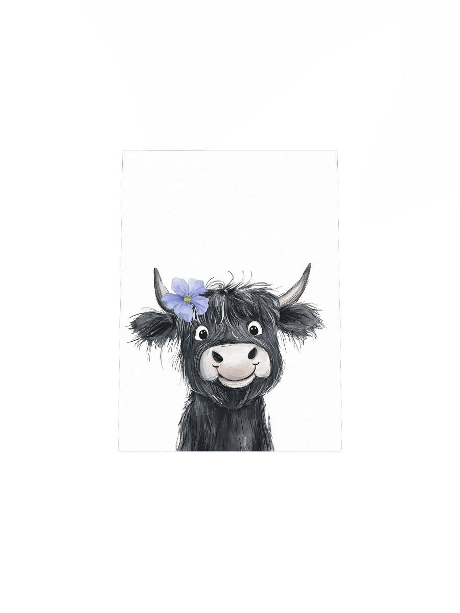Highland Black Cow, Farm Nursery Print product image (27)