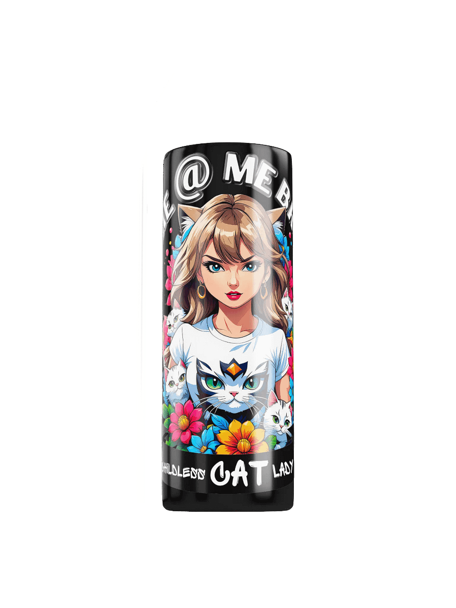 Childless Cat Lady 20 oz Skinny Stainless Steel Tumbler - Black product image (1)