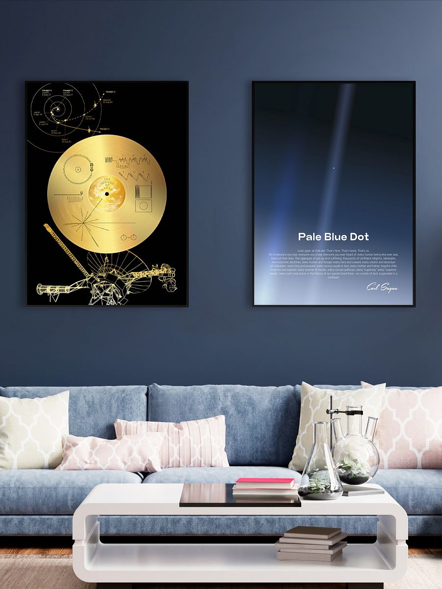 NASA Voyager 1 Golden Record — space poster, science print product image (2)