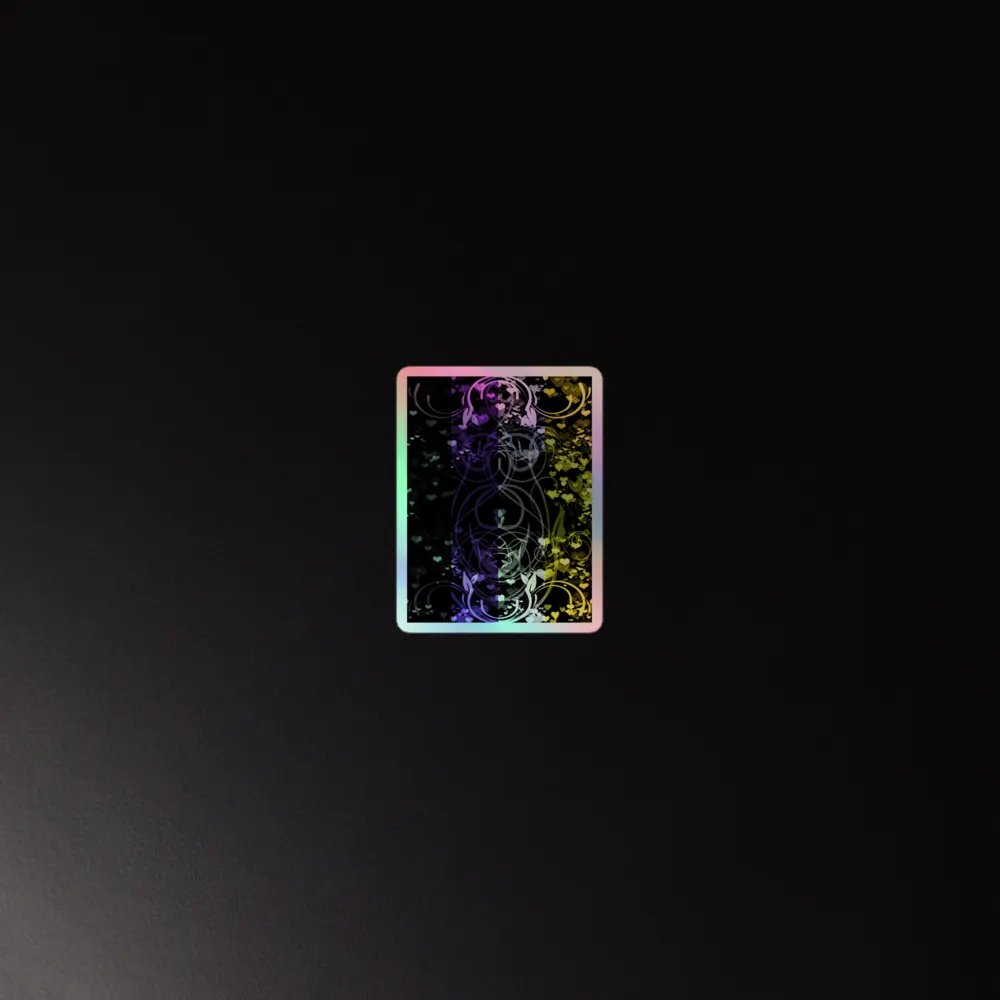 Nonbinary Pride Flag Sticker (Flourish Variation) product image (4)