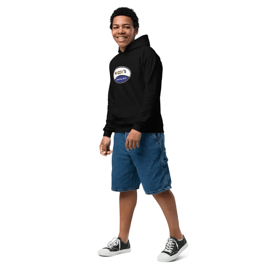 Little Leaders Logo Youth Gildan Heavyweight Hoodie product image (3)