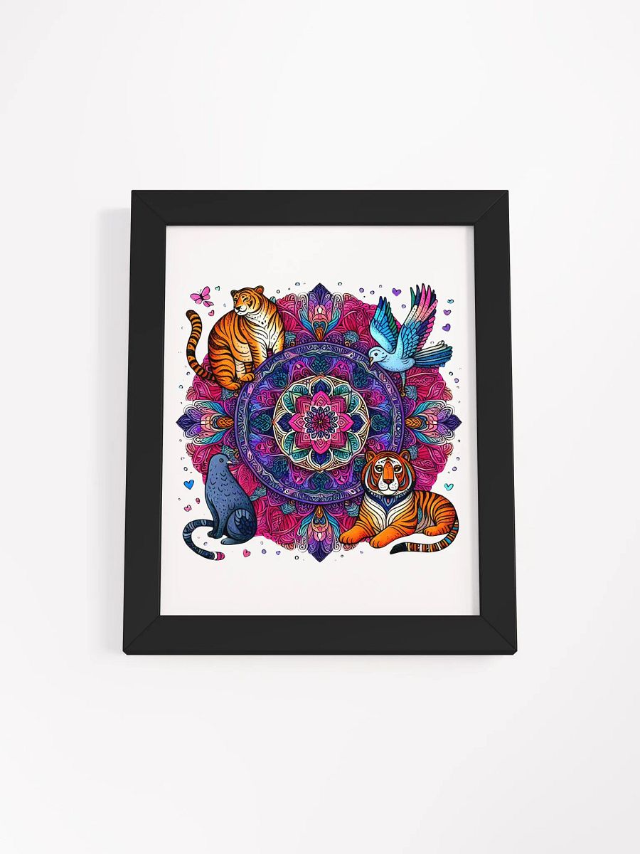 Framed High-Quality Matte Poster (in) | AI Design animal collection product image (6)