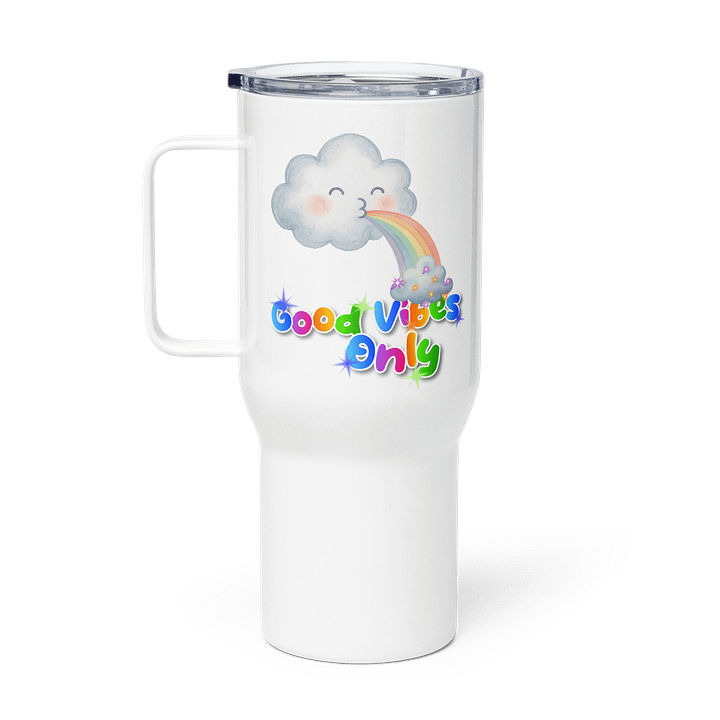 Good Vibes Rainbow Stainless Steel Travel Mug product image (1)