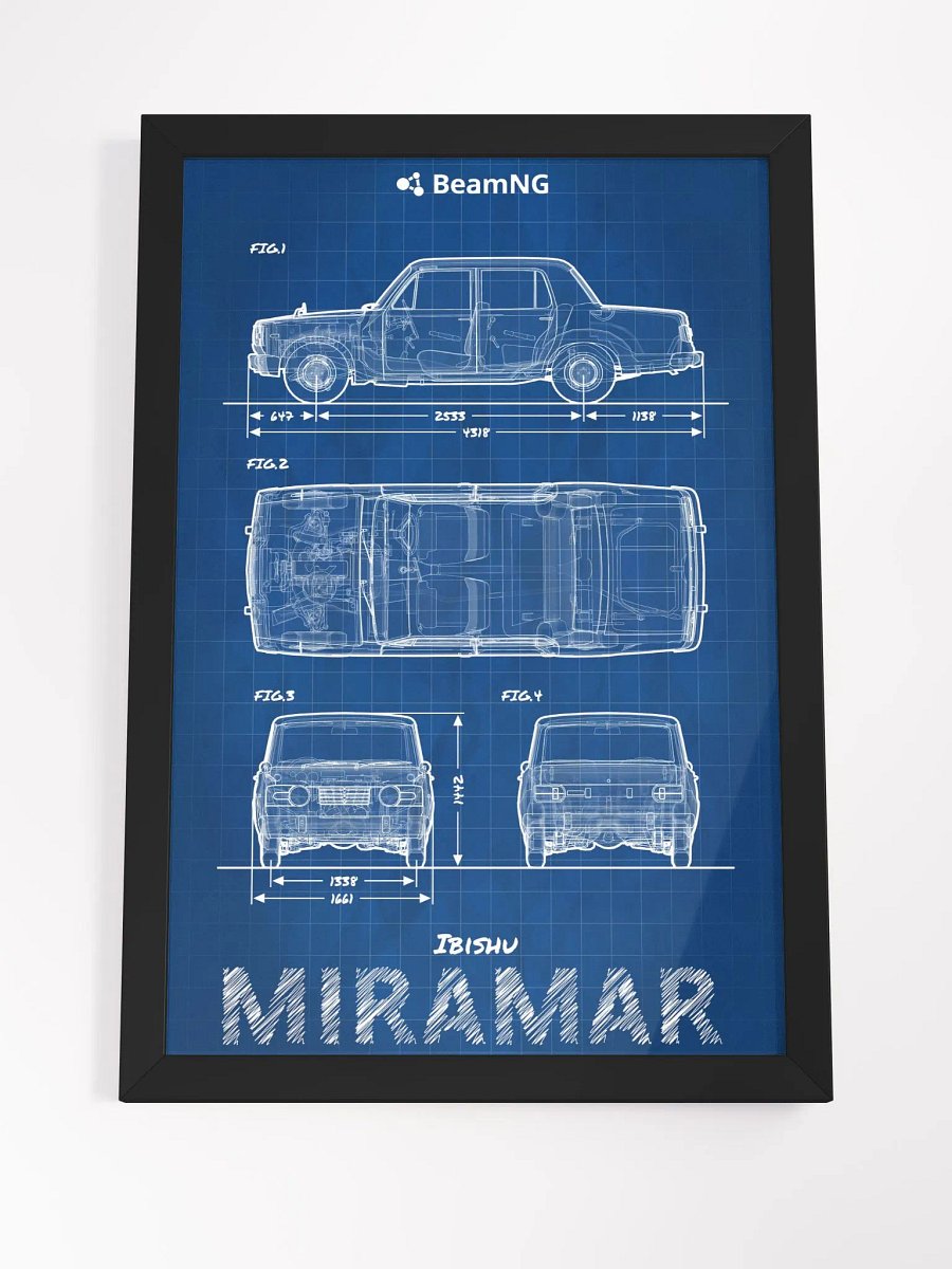 Framed Poster: Ibishu Miramar Blueprint product image (4)