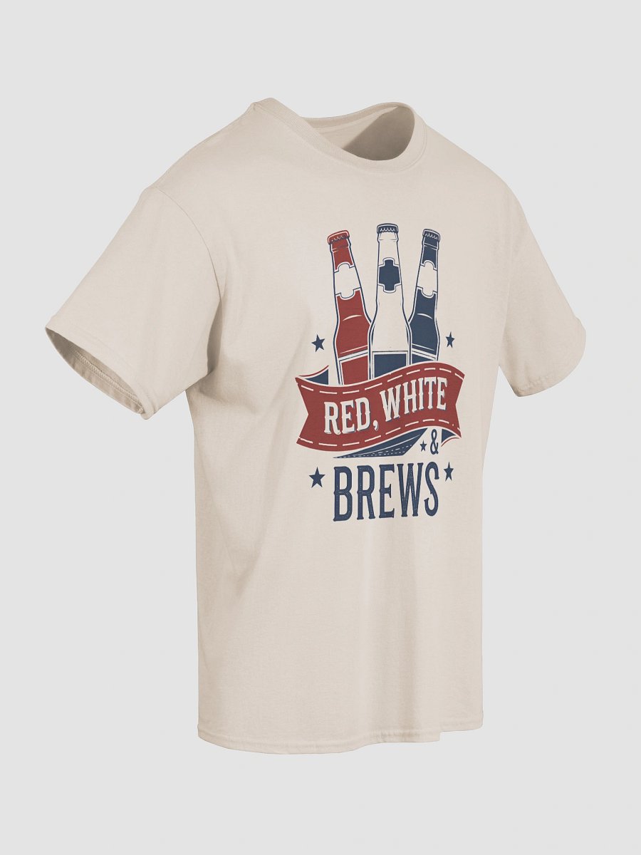 🔥 Best Seller: Red, White & Brews - Funny 4th of July Tee product image (4)