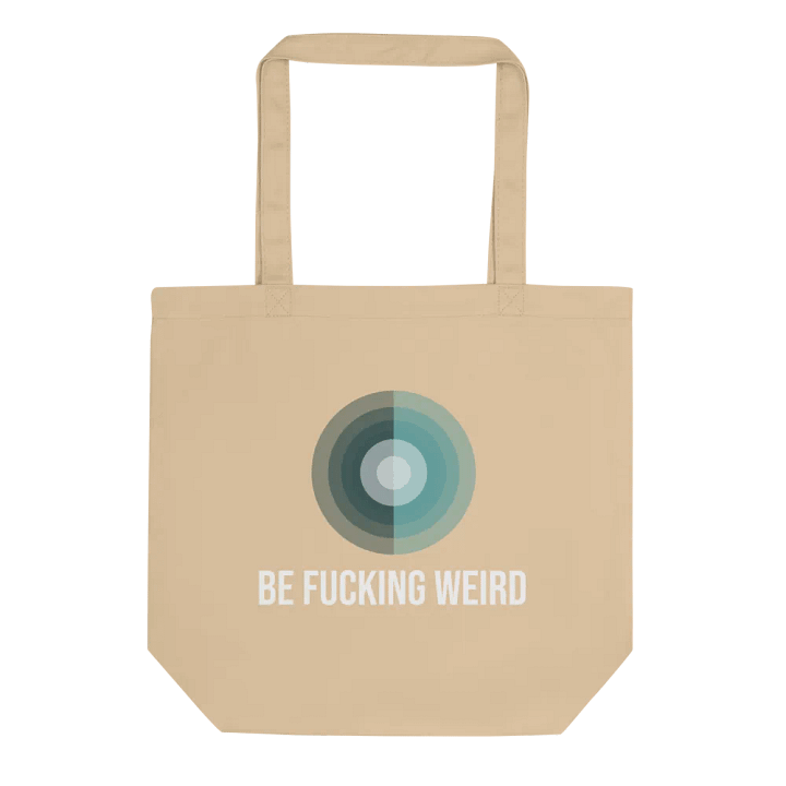 Teal Tranquility Organic Tote Bag product image (1)