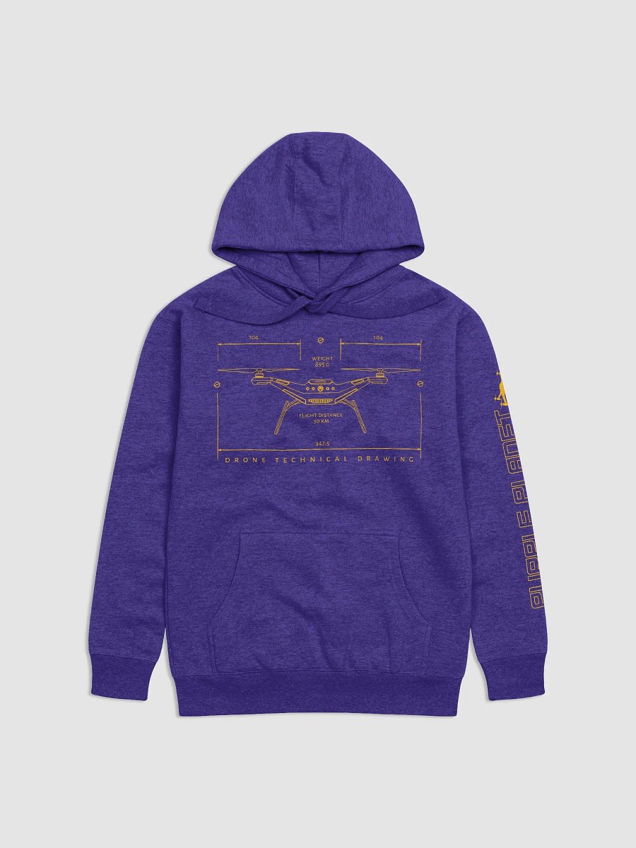 Drone Technical Drawing Hoodie product image (3)