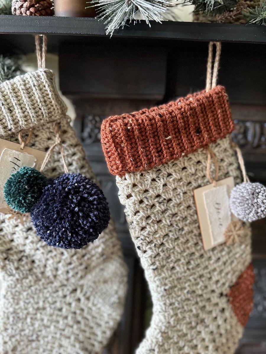 Easy Crochet Stocking Pattern / Granny Stitch Stocking / Traditional Crochet Stocking / Pdf Pattern product image (9)