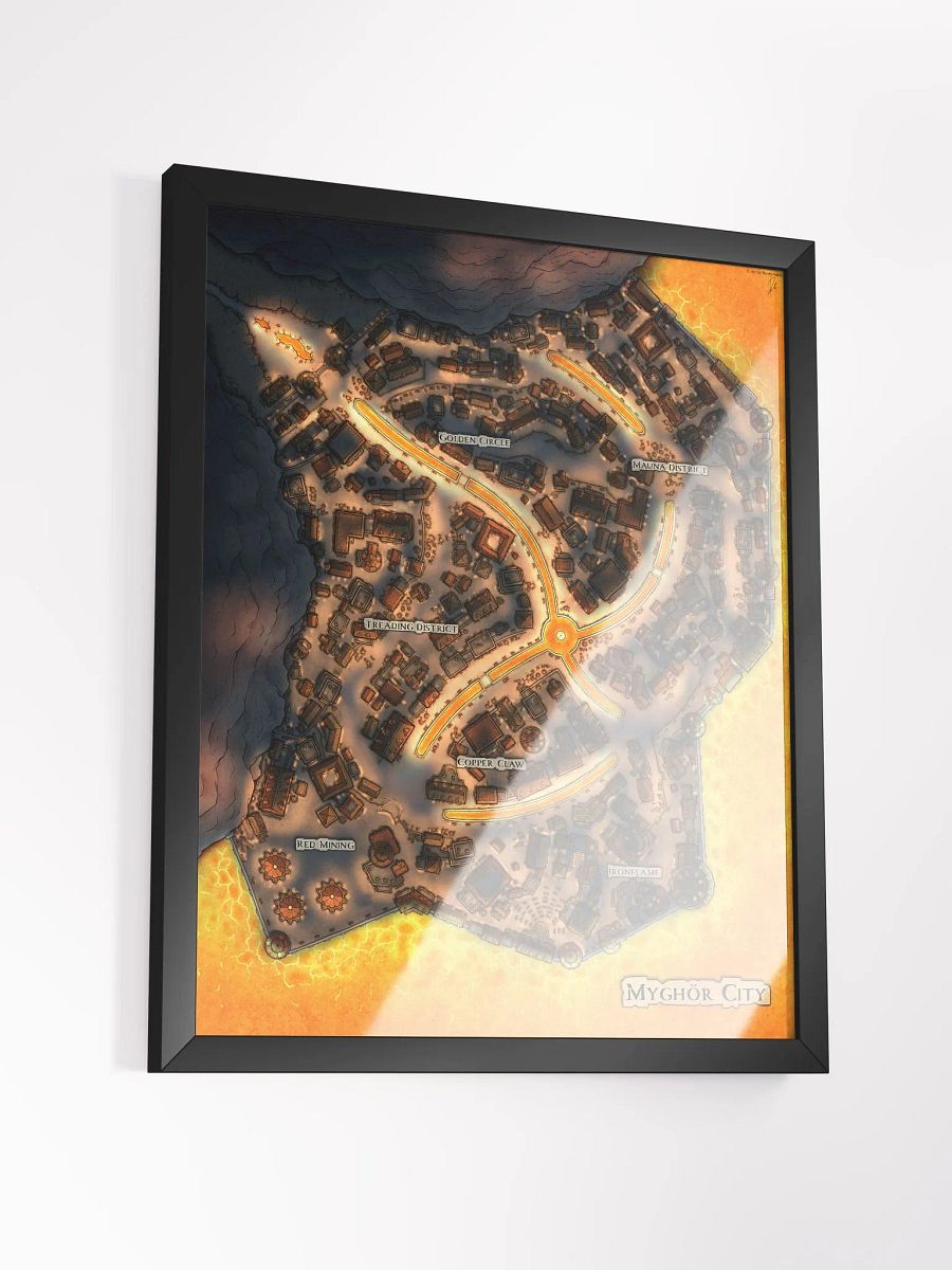 Night Myghör City FRAMED POSTER 16'' X 20'' product image (8)