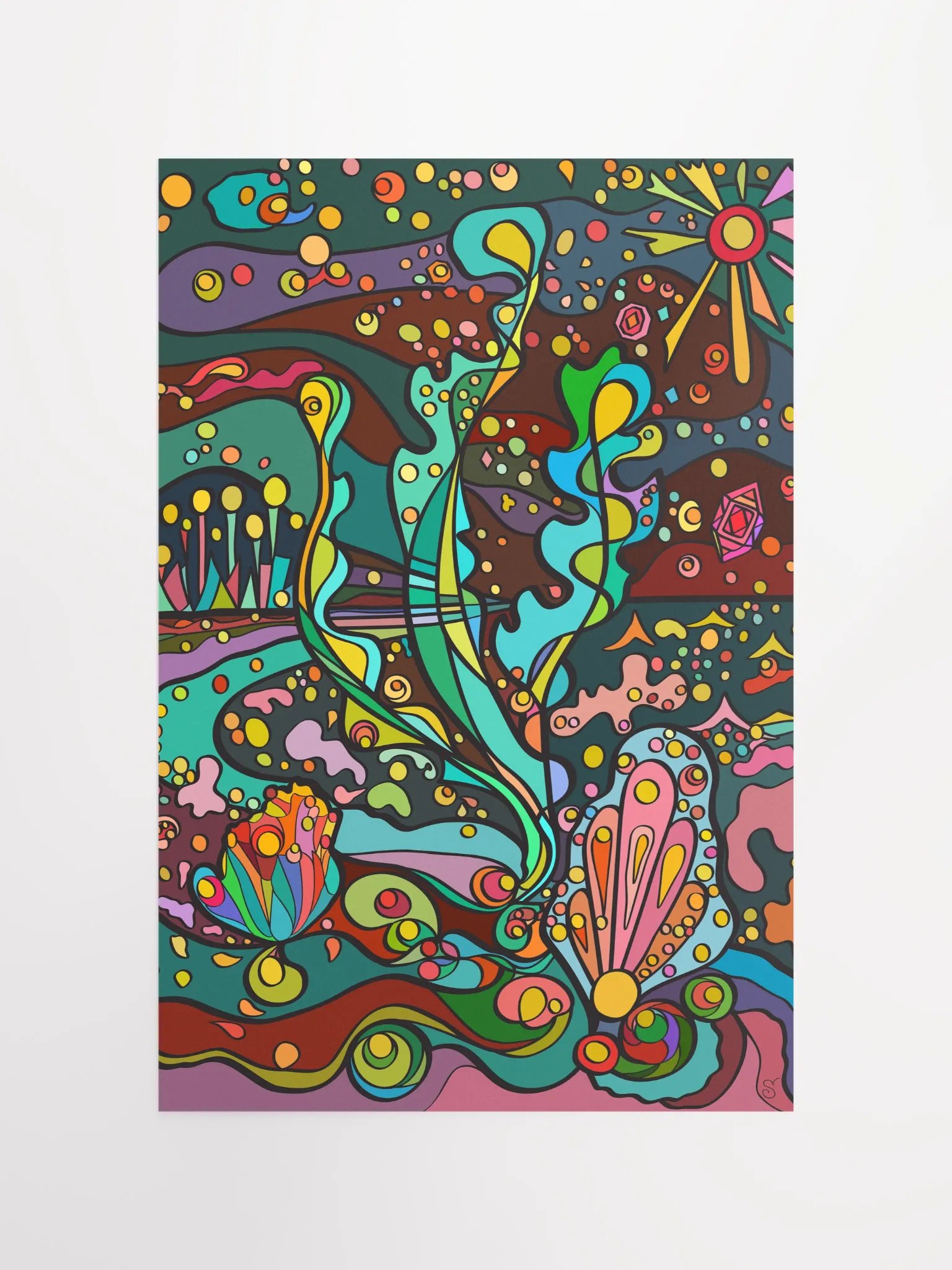 Whimsical Dreamscape Poster - Resort Night product image (4)