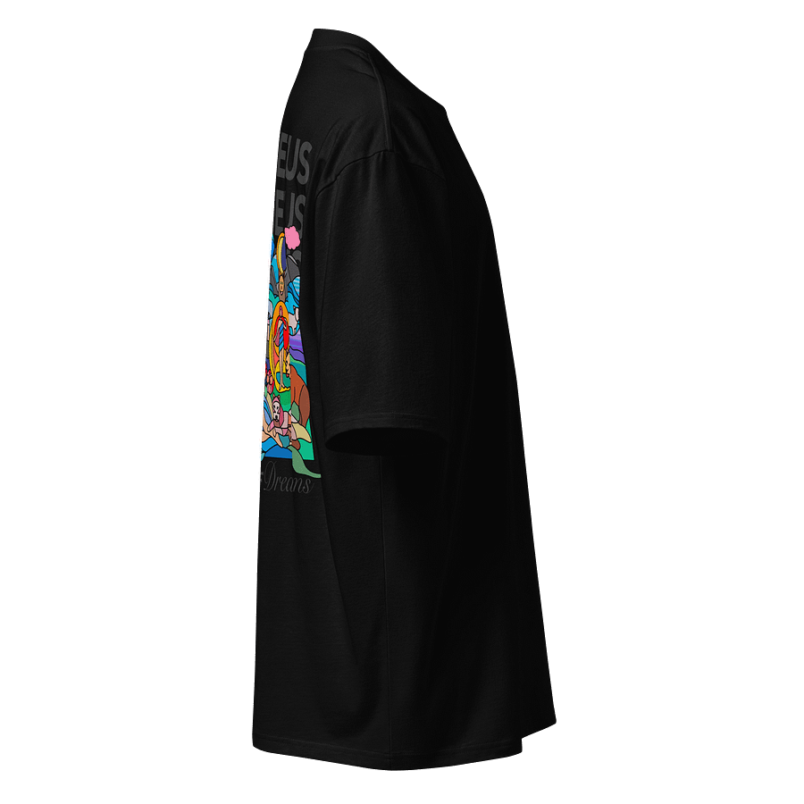 God Of Dreams (Morpheus) Oversized Tee Charcoal Back Print product image (3)