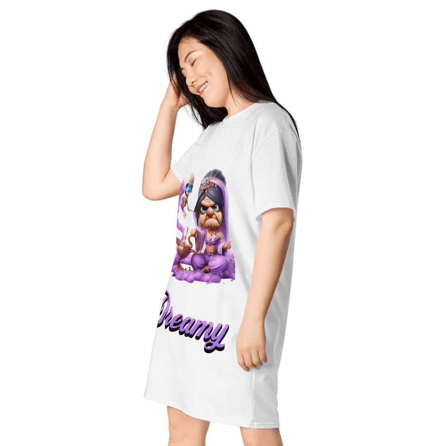 Dreamy & The Lamp All-Over Print T-Shirt Dress product image (3)