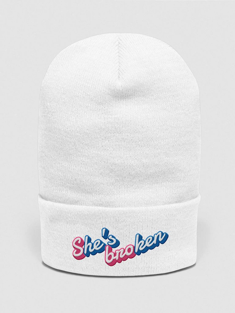 S(he's) bro(ken) - Embroidered Beanie product image (1)