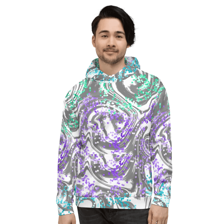 Swirling Spectrum Unisex Hoodie product image (5)
