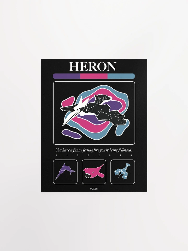 Heron - Poster (Black) product image (1)