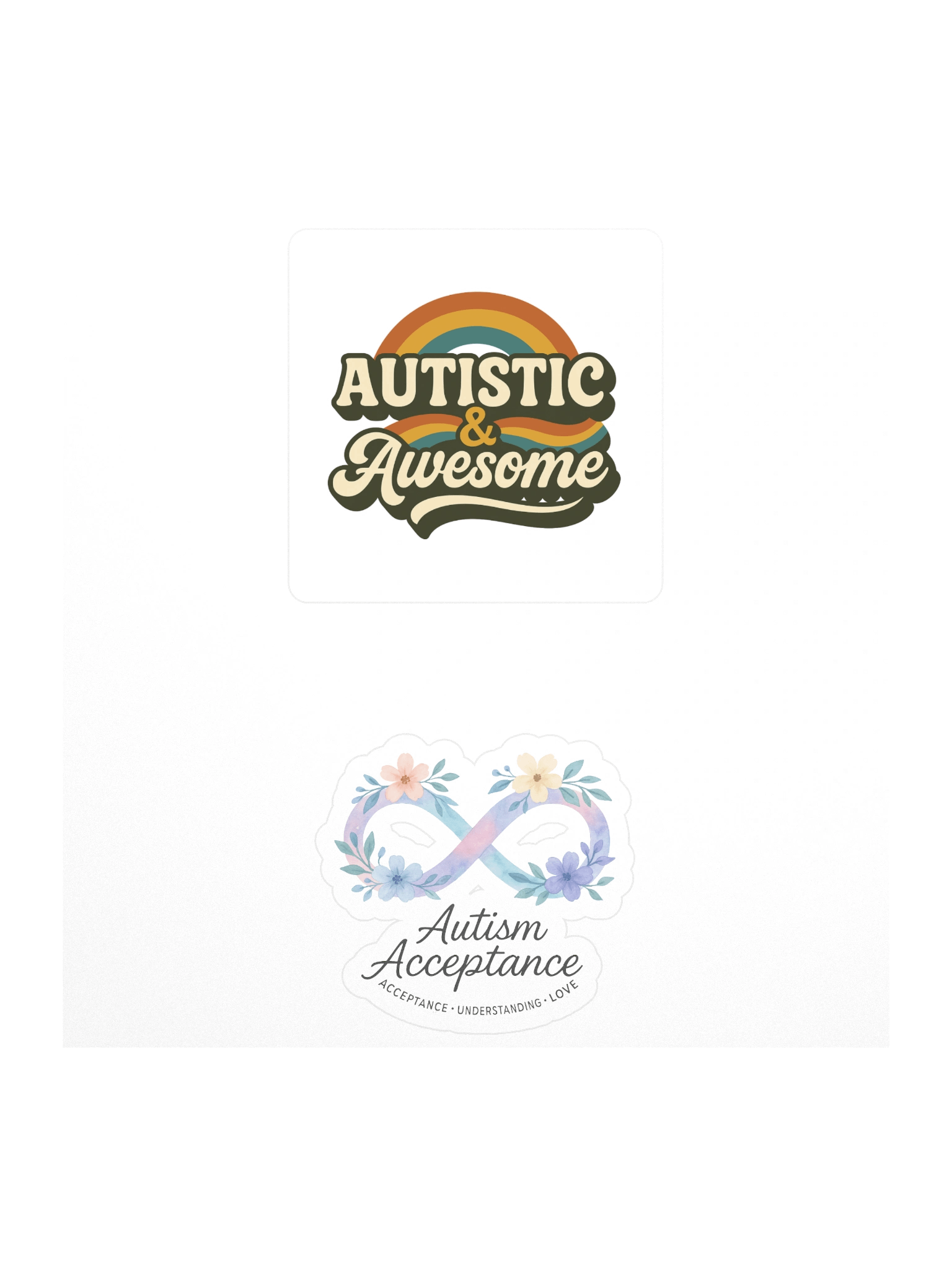 Autism Awareness Kiss Cut Stickers product image (1)