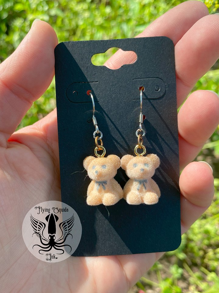 Earring- Teddy Bear Brown product image (1)