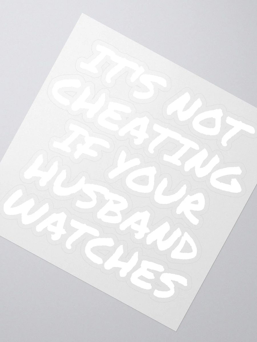 No cheater Sticker product image (6)