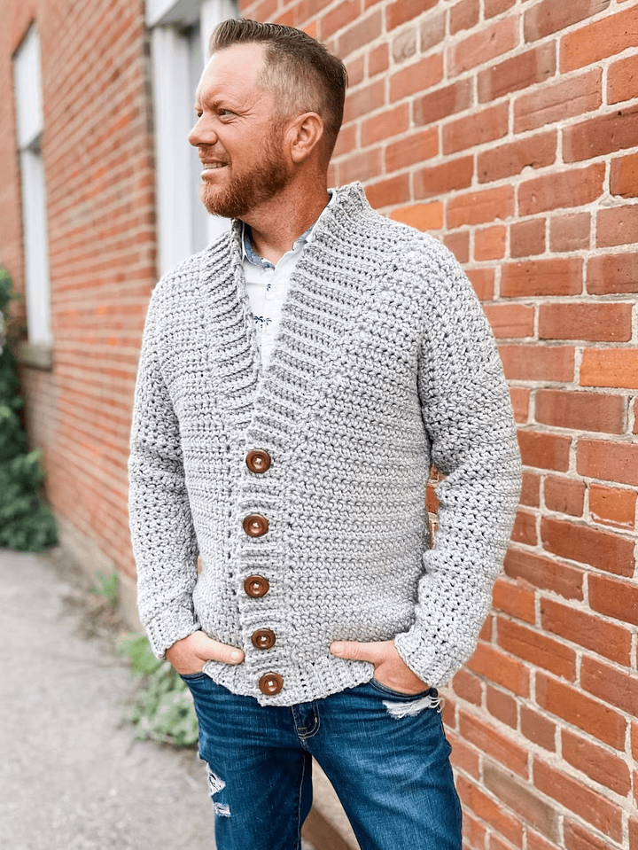 Mountain Ridge Cardigan Crochet Pattern product image (1)