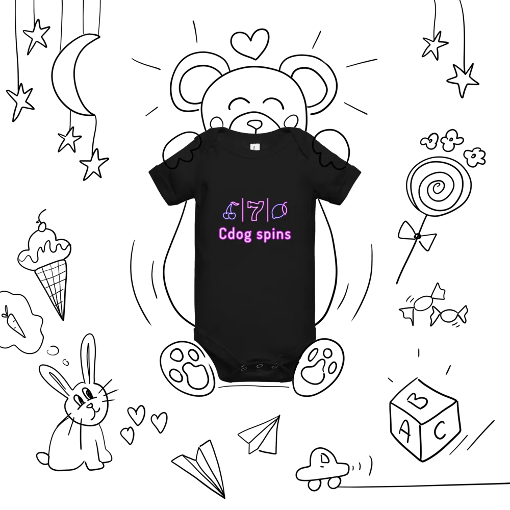 Cdog Spins Baby Grow product image (7)