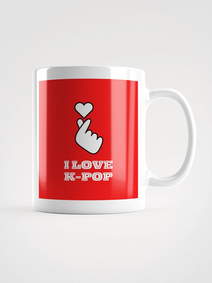 K-POP South Korean finger heart symbol mug product image (2)