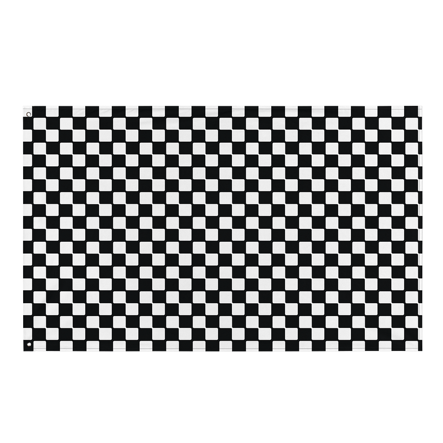 Ethereal Checkered Grid All-Over Flag product image (1)