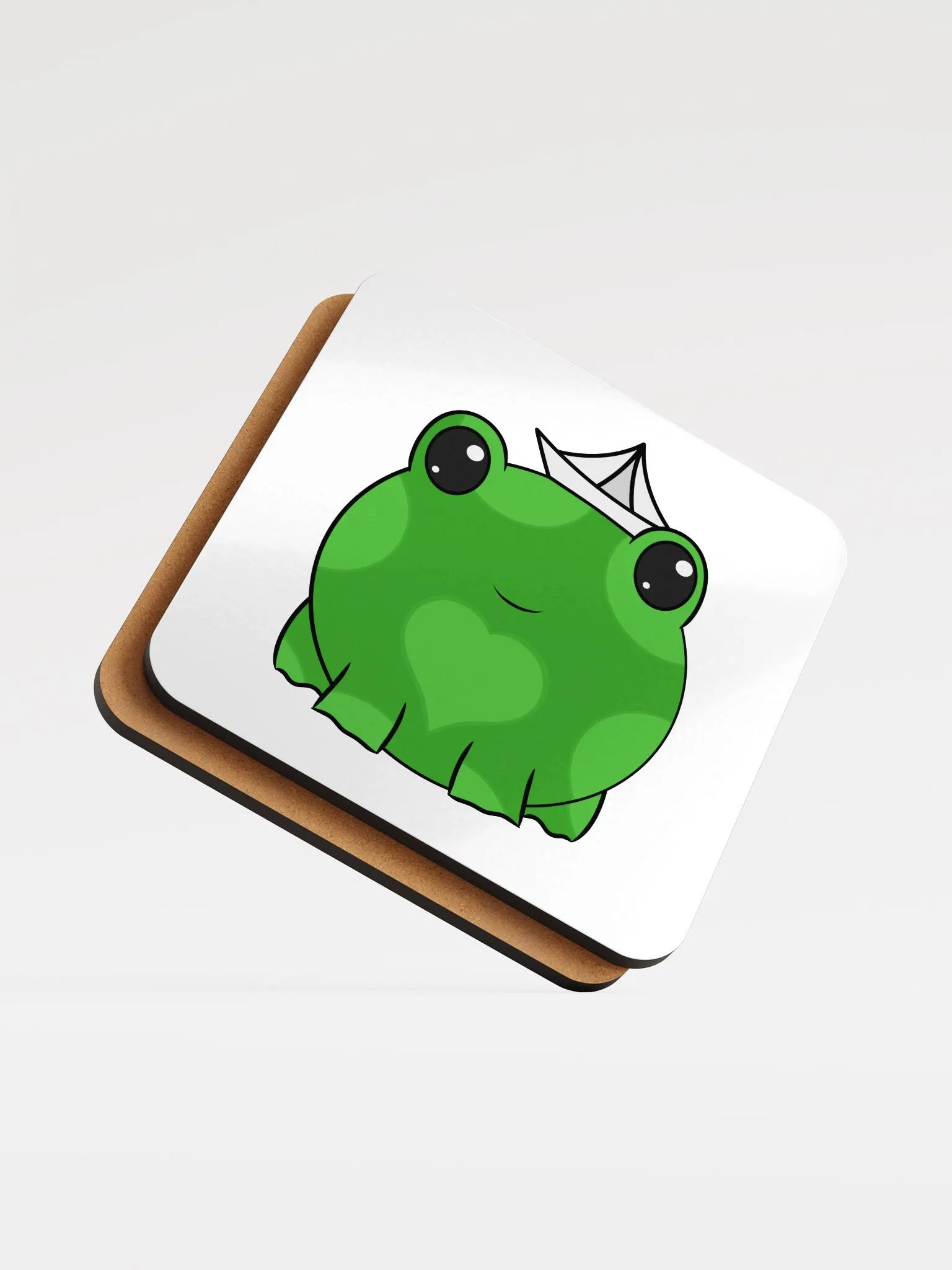 Captain Heart Glossed Cork Coaster product image (6)