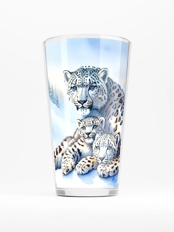 Snow Leopard Serenity Pint Glass product image (1)