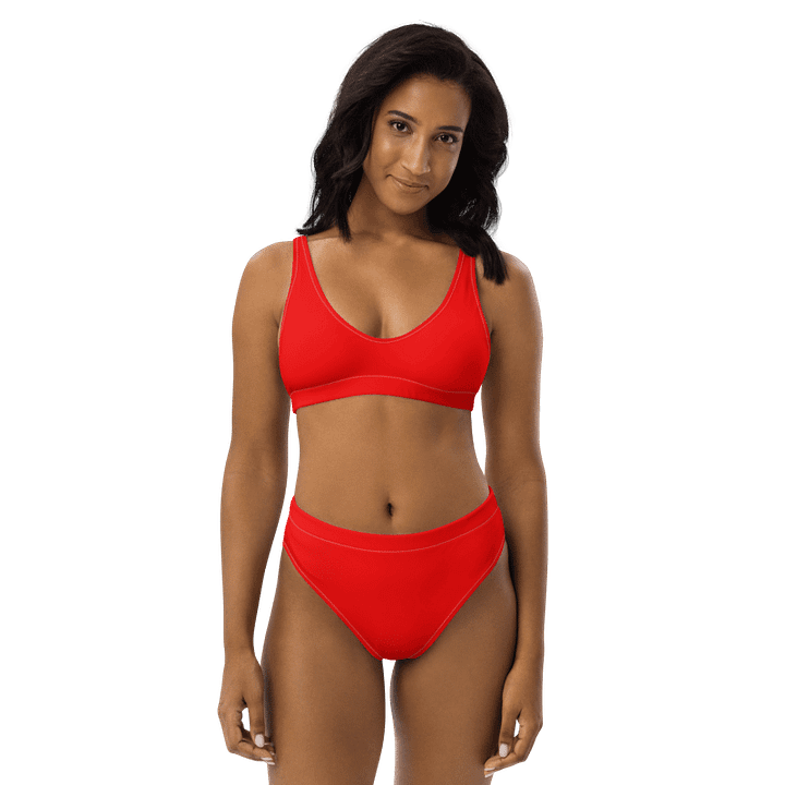 Plain Color Red Bikini Set product image (1)
