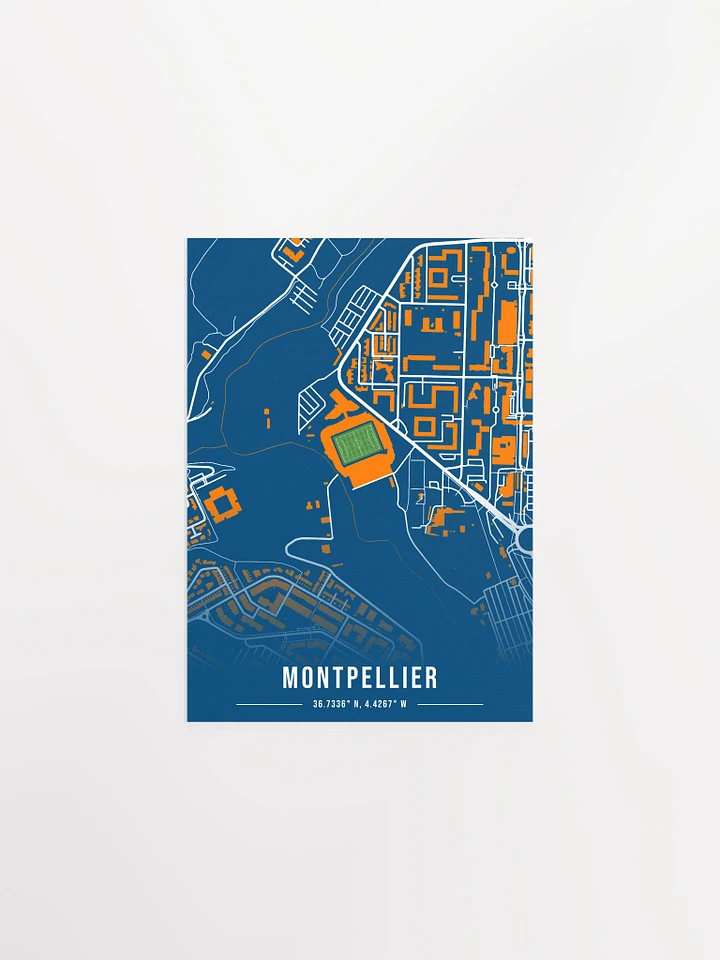 Stade de la Mosson Map Design Poster product image (1)