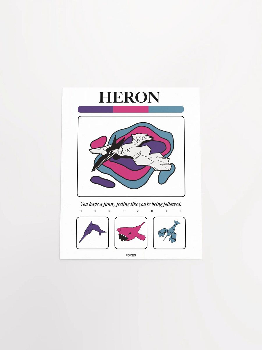 Heron - Poster (White) product image (10)