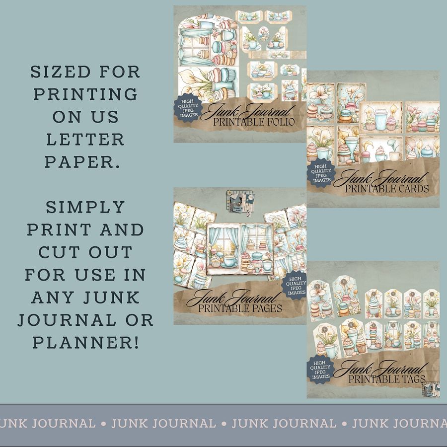 Macaron Lillies - Junk Journal Bundle V6 product image (4)