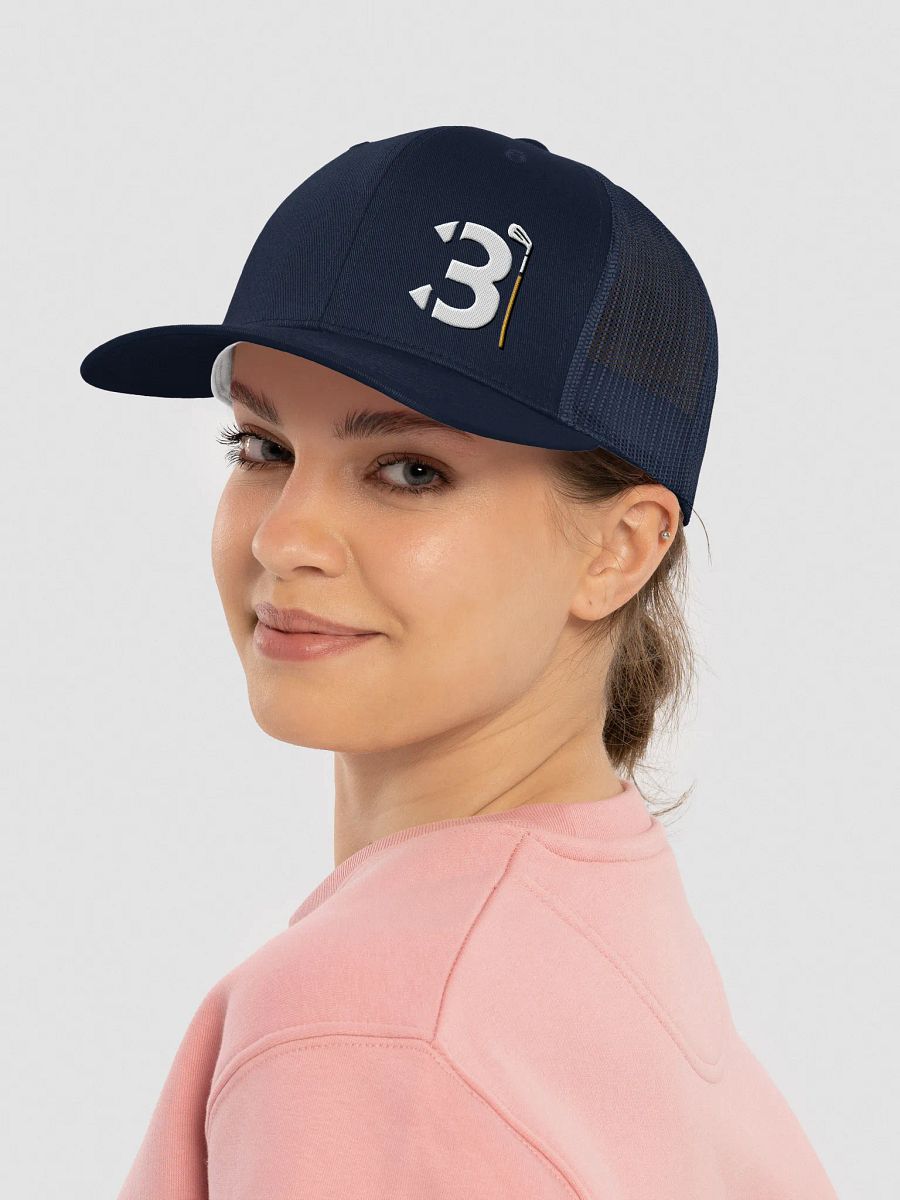3B (Blue/Black) Snapback Trucker Hat product image (8)
