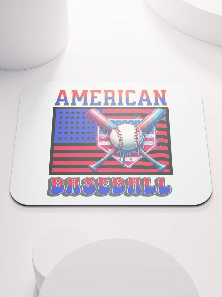 American Baseball Flag Glory Mouse Pad product image (2)