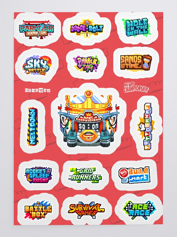 MC Championship Game Logos Sticker Sheet product image (1)