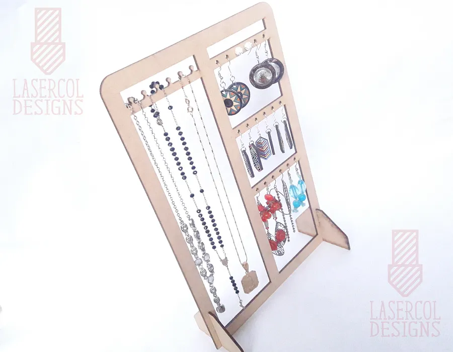 Earring Necklace Holder Stand - Laser Cut Files product image (3)
