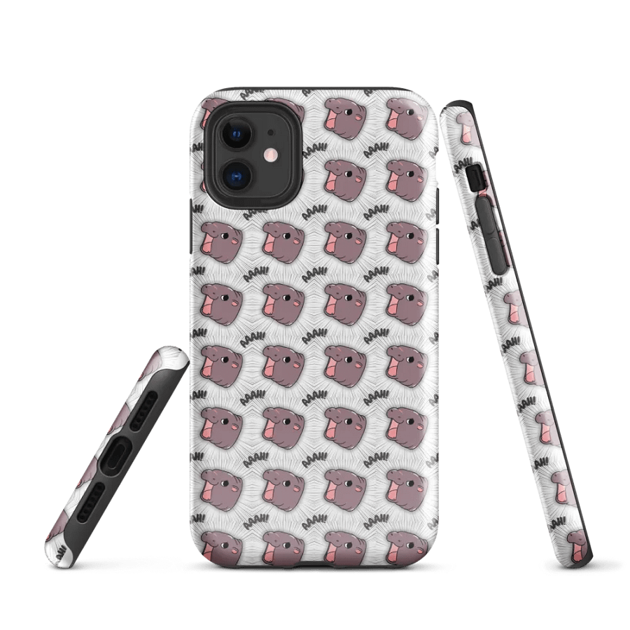 MOODENG'S WHITE AAAH! IPHONE® TOUGH CASE product image (1)