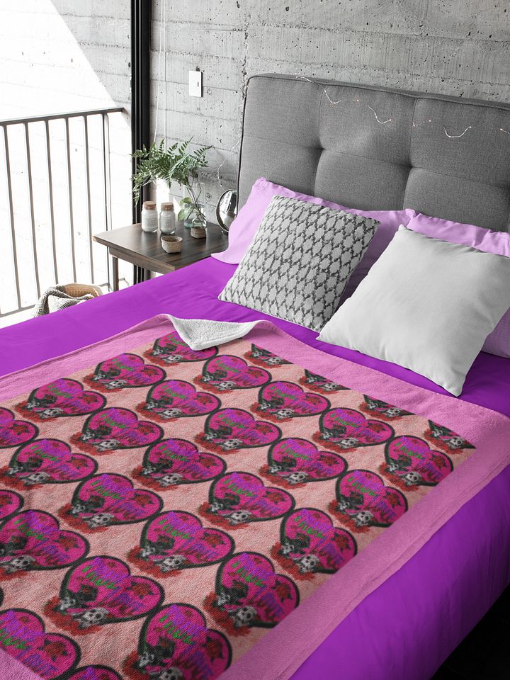 True Love Pink & White Blanket product image (1)