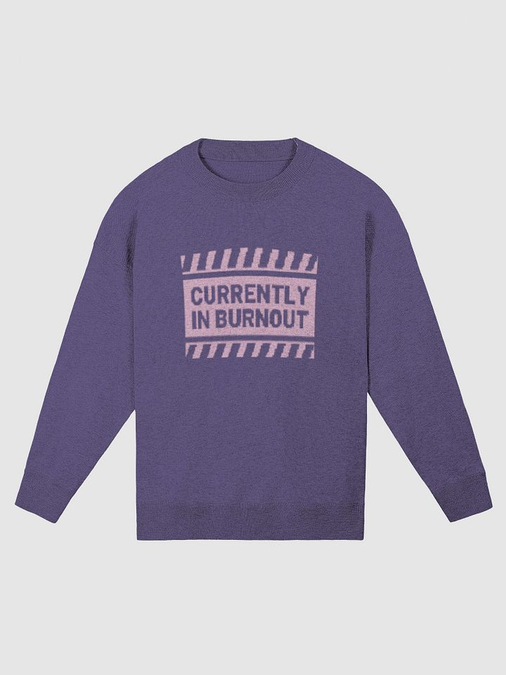 CURRENTLY IN BURNOUT (lg. design, lilac and violet) knitwear relaxed crewneck product image (5)